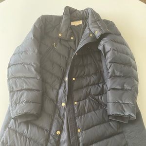 Michael by Michael Kors Long Puffer Coat Size 1X in Navy